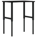 vidaXL sötétbarna tömör tölgyfa munkapad 80 x 60 x (71,5-98) cm