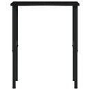 vidaXL sötétbarna tömör tölgyfa munkapad 80 x 60 x (71,5-98) cm
