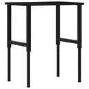 vidaXL sötétbarna tömör tölgyfa munkapad 80 x 60 x (71,5-98) cm