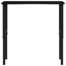 vidaXL sötétbarna tömör tölgyfa munkapad 100 x 60 x (71,5-98) cm