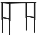 vidaXL sötétbarna tömör tölgyfa munkapad 100 x 60 x (71,5-98) cm