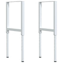 vidaXL tömör tölgyfa négyszög alakú munkapad 100 x 60 x (71,5-98) cm