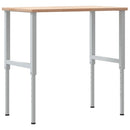 vidaXL tömör tölgyfa négyszög alakú munkapad 100 x 60 x (71,5-98) cm