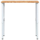 vidaXL világosbarna négyszögű tölgyfa munkaasztal 100x60x(71,5-98) cm