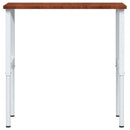vidaXL sötétbarna tölgyfa négyszög alakú munkapad 100x60x(71,5-98) cm