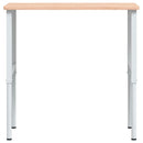 vidaXL tömör bükkfa négyszög alakú munkapad 100 x 60 x (71,5-98) cm