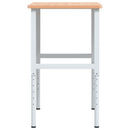 vidaXL tömör bükkfa négyszög alakú munkapad 100 x 60 x (71,5-98) cm