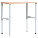 vidaXL tömör bükkfa négyszög alakú munkapad 100 x 60 x (71,5-98) cm