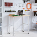 vidaXL tömör bükkfa négyszög alakú munkapad 100 x 60 x (73-99,5) cm