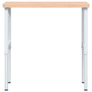 vidaXL tömör bükkfa négyszög alakú munkapad 100 x 60 x (73-99,5) cm