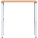 vidaXL tömör bükkfa négyszög alakú munkapad 100 x 60 x (71,5-98) cm