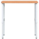 vidaXL tömör bükkfa négyszög alakú munkapad 100 x 60 x (73-99,5) cm