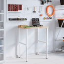 vidaXL tömör bükkfa négyszög alakú munkapad 80 x 60 x (73-99,5) cm