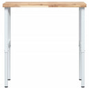 vidaXL tömör bükkfa négyszög alakú munkapad 100 x 60 x (73-99,5) cm