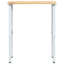 vidaXL tömör tölgyfa munkapad 80 x 60 x (71,5-98) cm