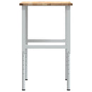 vidaXL tömör tölgyfa munkapad 80 x 60 x (71,5-98) cm
