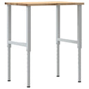 vidaXL tömör tölgyfa munkapad 80 x 60 x (71,5-98) cm