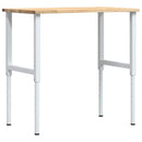 vidaXL tömör tölgyfa munkapad 100 x 60 x (71,5-98) cm