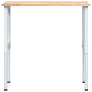 vidaXL tömör tölgyfa munkapad 100 x 60 x (71,5-98) cm