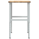 vidaXL tömör tölgyfa munkapad 100 x 60 x (71,5-98) cm