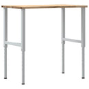 vidaXL tömör tölgyfa munkapad 100 x 60 x (71,5-98) cm