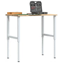 vidaXL tömör tölgyfa munkapad 100 x 60 x (71,5-98) cm