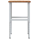 vidaXL világosbarna tömör tölgyfa munkapad 80 x 60 x (71,5-98) cm