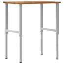 vidaXL világosbarna tömör tölgyfa munkapad 80 x 60 x (71,5-98) cm
