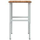 vidaXL világosbarna tömör tölgyfa munkapad 100 x 60 x (71,5-98) cm