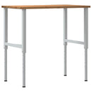 vidaXL világosbarna tömör tölgyfa munkapad 100 x 60 x (71,5-98) cm