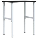 vidaXL sötétbarna tömör tölgyfa munkapad 80 x 60 x (71,5-98) cm