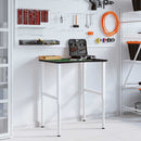 vidaXL sötétbarna tömör tölgyfa munkapad 80 x 60 x (71,5-98) cm