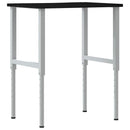 vidaXL sötétbarna tömör tölgyfa munkapad 80 x 60 x (71,5-98) cm