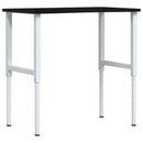 vidaXL sötétbarna tömör tölgyfa munkapad 100 x 60 x (71,5-98) cm