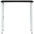 vidaXL sötétbarna tömör tölgyfa munkapad 100 x 60 x (71,5-98) cm