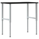 vidaXL sötétbarna tömör tölgyfa munkapad 100 x 60 x (71,5-98) cm