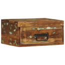 vidaXL tömör újrahasznosított falra szerelhető éjjeliszekrény