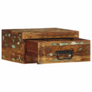 vidaXL 2 db tömör újrahasznosított falra szerelhető éjjeliszekrény