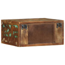 vidaXL 2 db tömör újrahasznosított falra szerelhető éjjeliszekrény