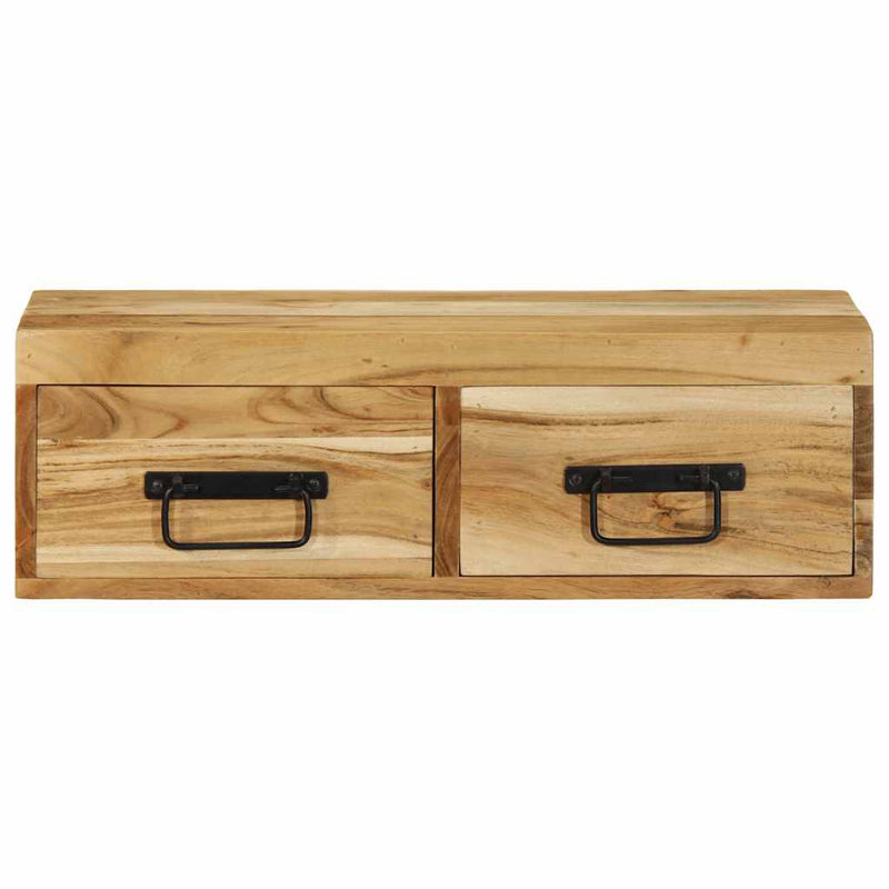 vidaXL tömör akácfa falra szerelhető TV-szekrény 60x30x19 cm