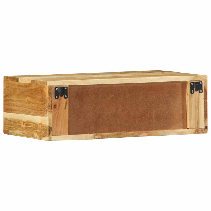 vidaXL tömör akácfa falra szerelhető TV-szekrény 60x30x19 cm