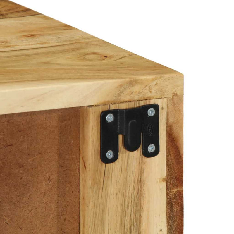 vidaXL tömör akácfa falra szerelhető TV-szekrény 60x30x19 cm