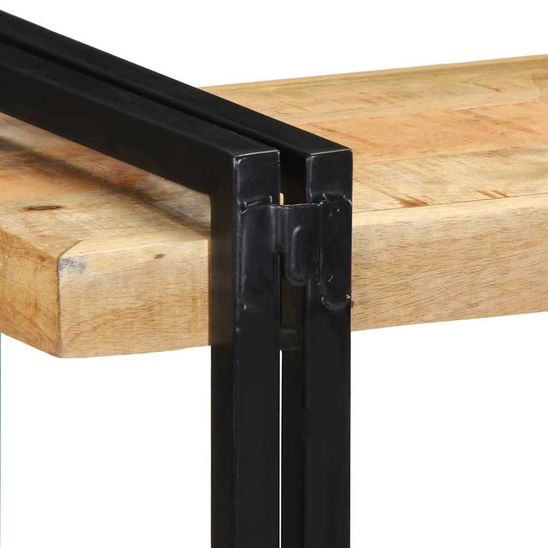 vidaXL fali polc 70x33x35 cm tömör nyersfa Mango