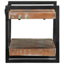 vidaXL fali polc többszínű tömörfa, újrahasznosított fa