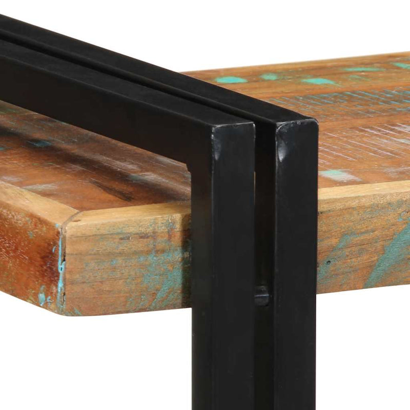 vidaXL fali polc többszínű tömörfa, újrahasznosított fa