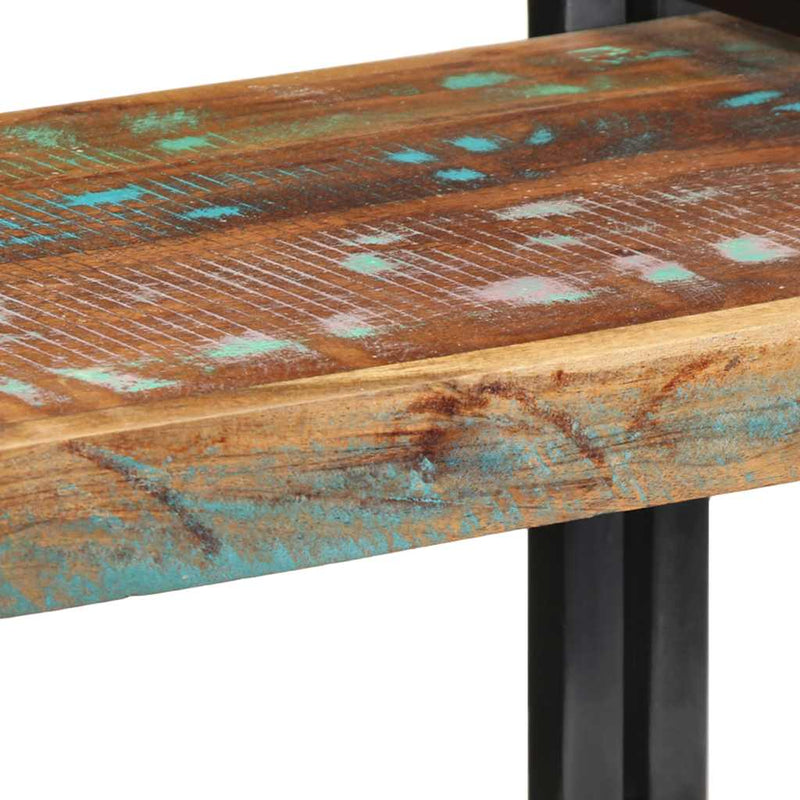 vidaXL fali polc többszínű tömörfa, újrahasznosított fa