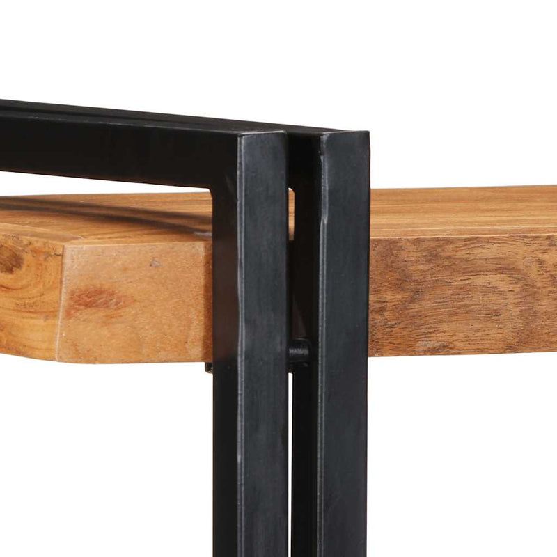 vidaXL fali polc 70x33x35 cm tömör fa akácfa