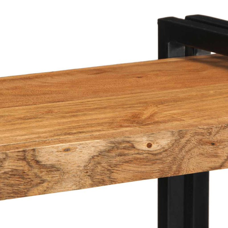 vidaXL fali polc 70x33x35 cm tömör fa akácfa