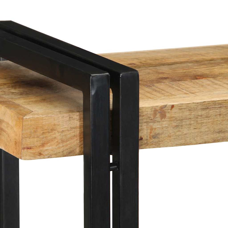 vidaXL fali polc 90x33x45 cm tömör nyersfa Mango