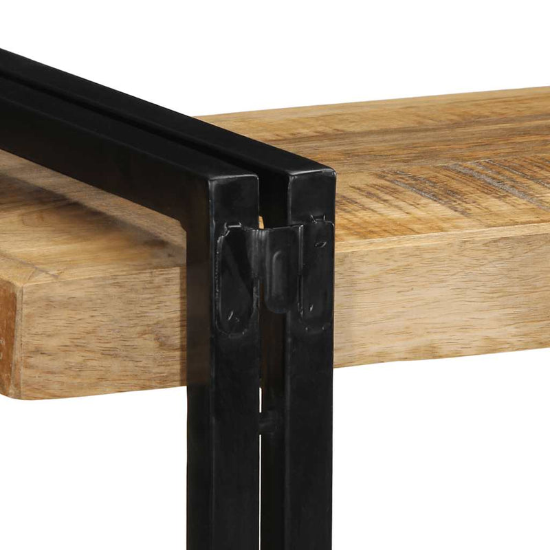 vidaXL fali polc 90x33x45 cm tömör nyersfa Mango